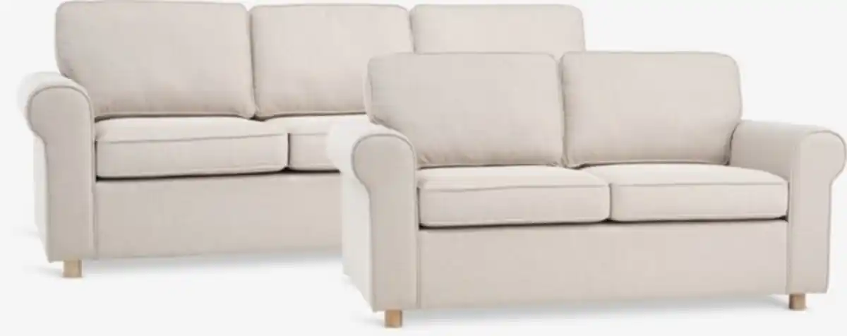 Bild 1 von Sitzgruppe FERRITSLEV 2 Stück beige Stoff