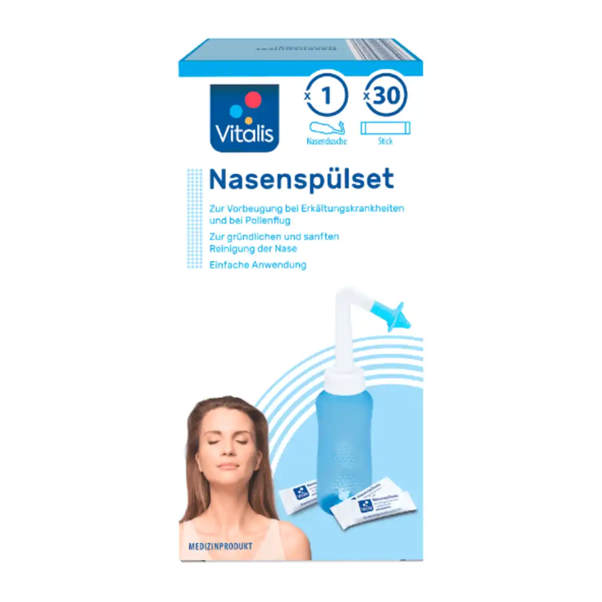 Bild 2 von VITALIS Nasenspül-Set / -salz