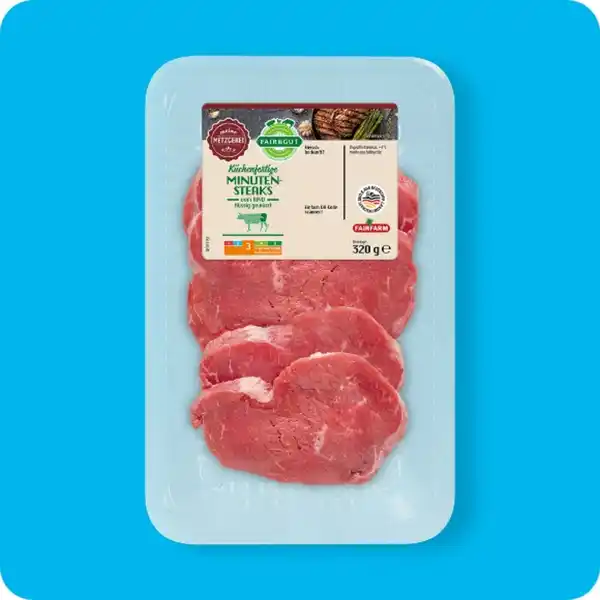 Bild 1 von FAIR & GUT Minutensteaks⁷, Vom Rind