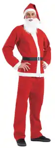 Weihnachtsmann-Kostüm 5tlg one size