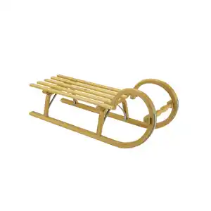 RESS Schlitten, beige, Holz, BxHxL: 36,5 x 23 x 100 cm