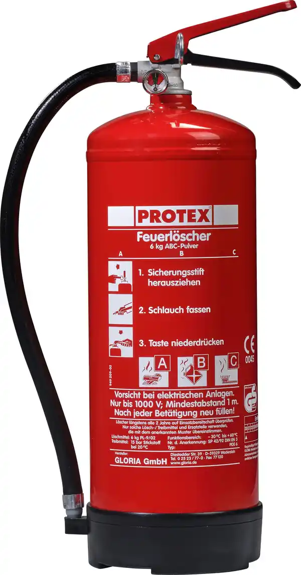 Bild 1 von Protex Feuerlöscher PDE 6 GA Pulver Löschmittel