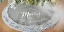 Bild 1 von Weihnachtsbaumdecke mit grauem Fellrand D98 cm Motiv: Merry