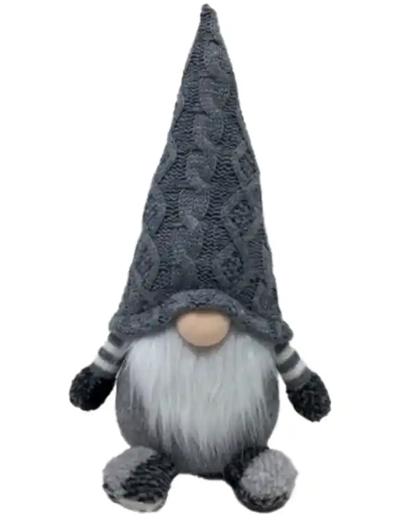 Bild 1 von Gnom mit Strickmütze grau ca.36cm