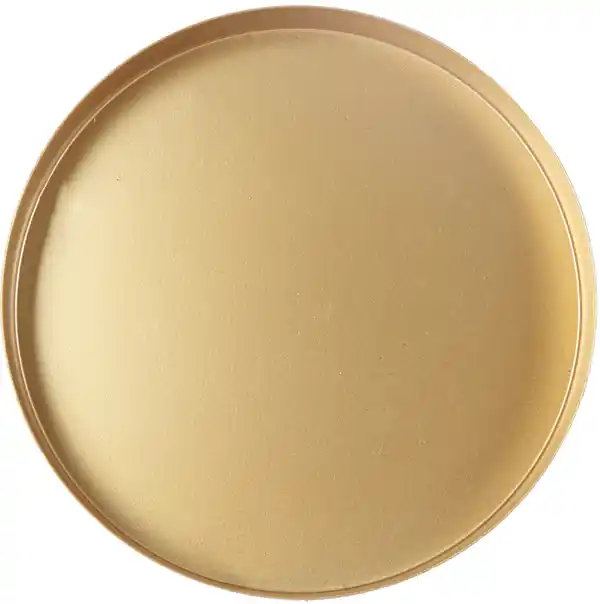 Bild 1 von Dekotablett Metall Ø 20 x 2 cm gold
