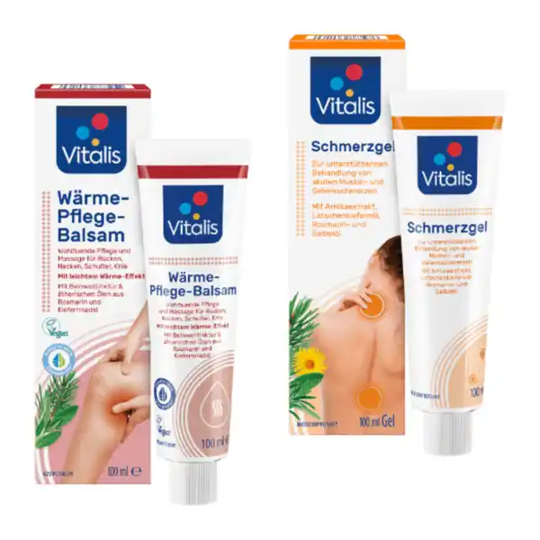 Bild 1 von VITALIS Schmerzgel / Wärme-Pflege-Balsam / Muskel-aktiv-Fluid