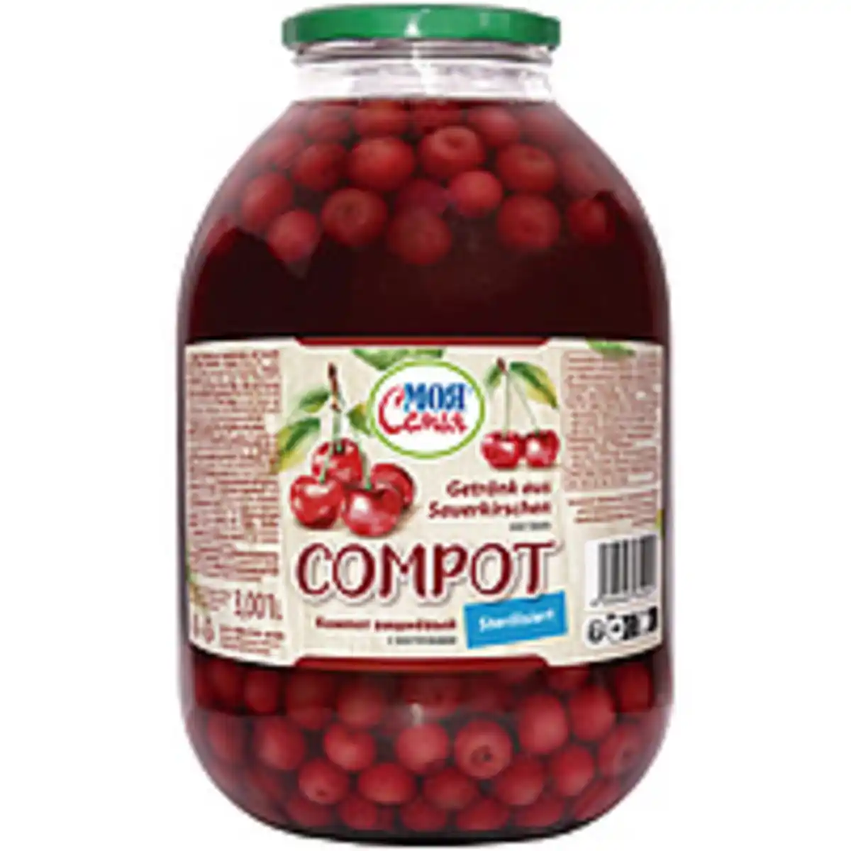 Bild 1 von MOJA SEMJA "Compot" Getränk aus Sauerkirschen, mit Sauerkirs...