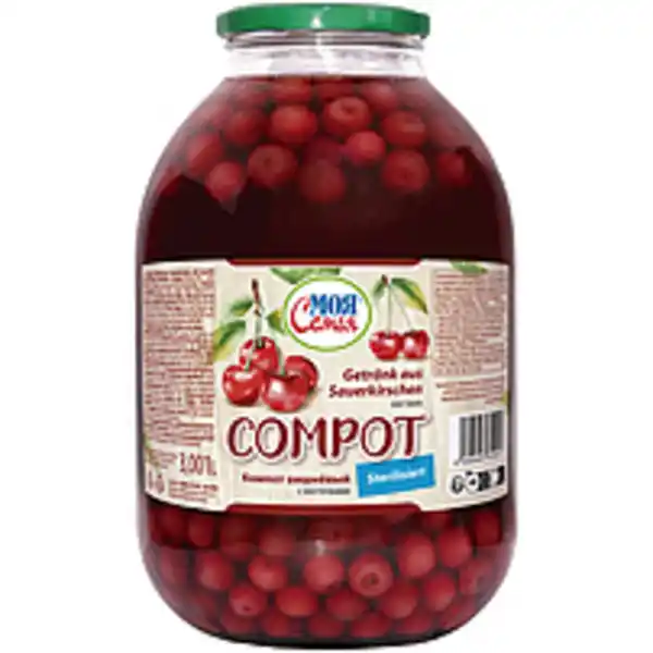 Bild 1 von MOJA SEMJA "Compot" Getränk aus Sauerkirschen, mit Sauerkirs...