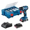 Bild 1 von Bosch Professional Akku-Bohrschrauber GSR 18V-45 Set inkl. 82-teiligem Zubehör