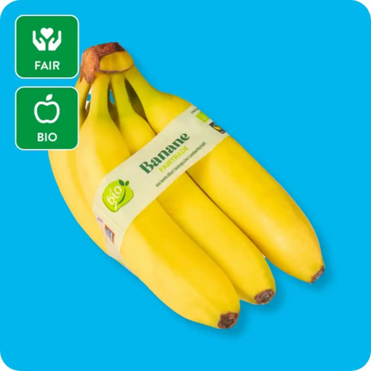 Bild 1 von   Bio Fairtrade Bananen, Ursprung: Peru / Dominikanische Republik / Ecuador / Kolumbien