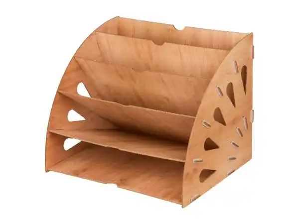 Bild 2 von crelando® Schreibtischorganizer, in Holzoptik