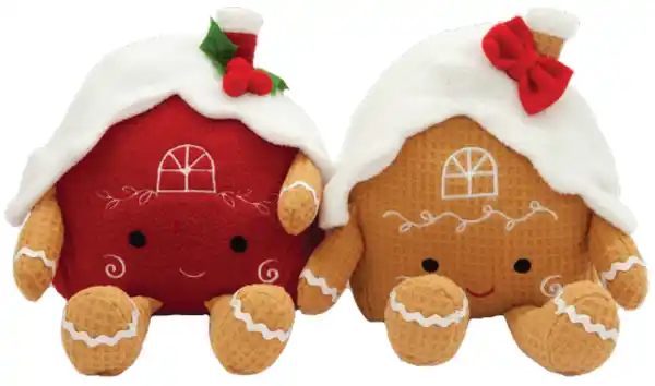 Bild 1 von Weihnachtsfigur - Lebkuchenhaus in Rot