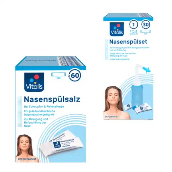 Bild 1 von VITALIS Nasenspül-Set / -salz