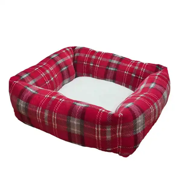Bild 1 von Nobby Hundebett Kareli 60 x 60 x 20 cm rot