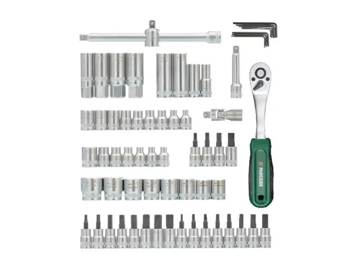Bild 3 von PARKSIDE® Steckschlüssel-Satz, aus Chrom-Vanadium-Stahl