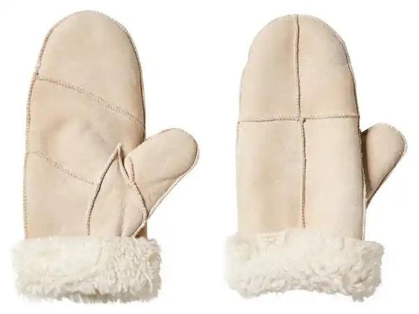 Bild 2 von SANSIBAR Damen Lammfellhandschuhe / Lammfellfäustlinge