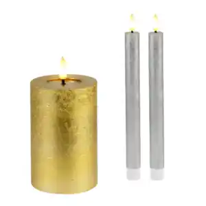 HOME CREATION LED-Echtwachskerze(n)