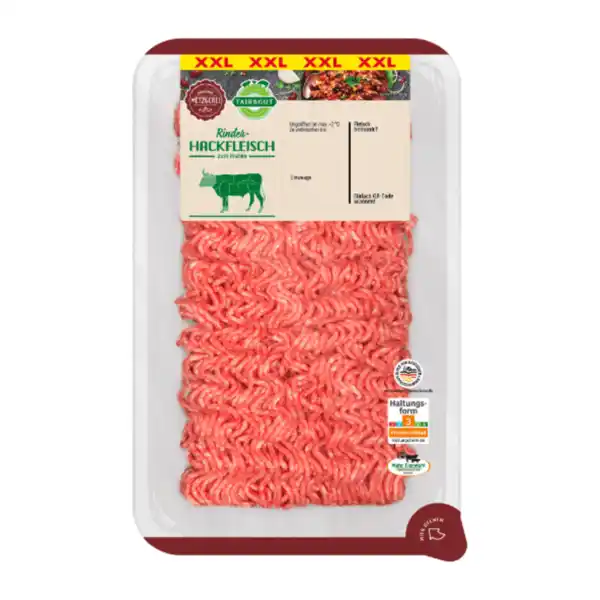 Bild 2 von FAIR & GUT Rinderhackfleisch XXL 800g