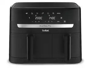 Tefal Heißluftfritteuse »Dual Easy Fry Essential EY901N», 1x 5,2 l und 1 x 3,1 l