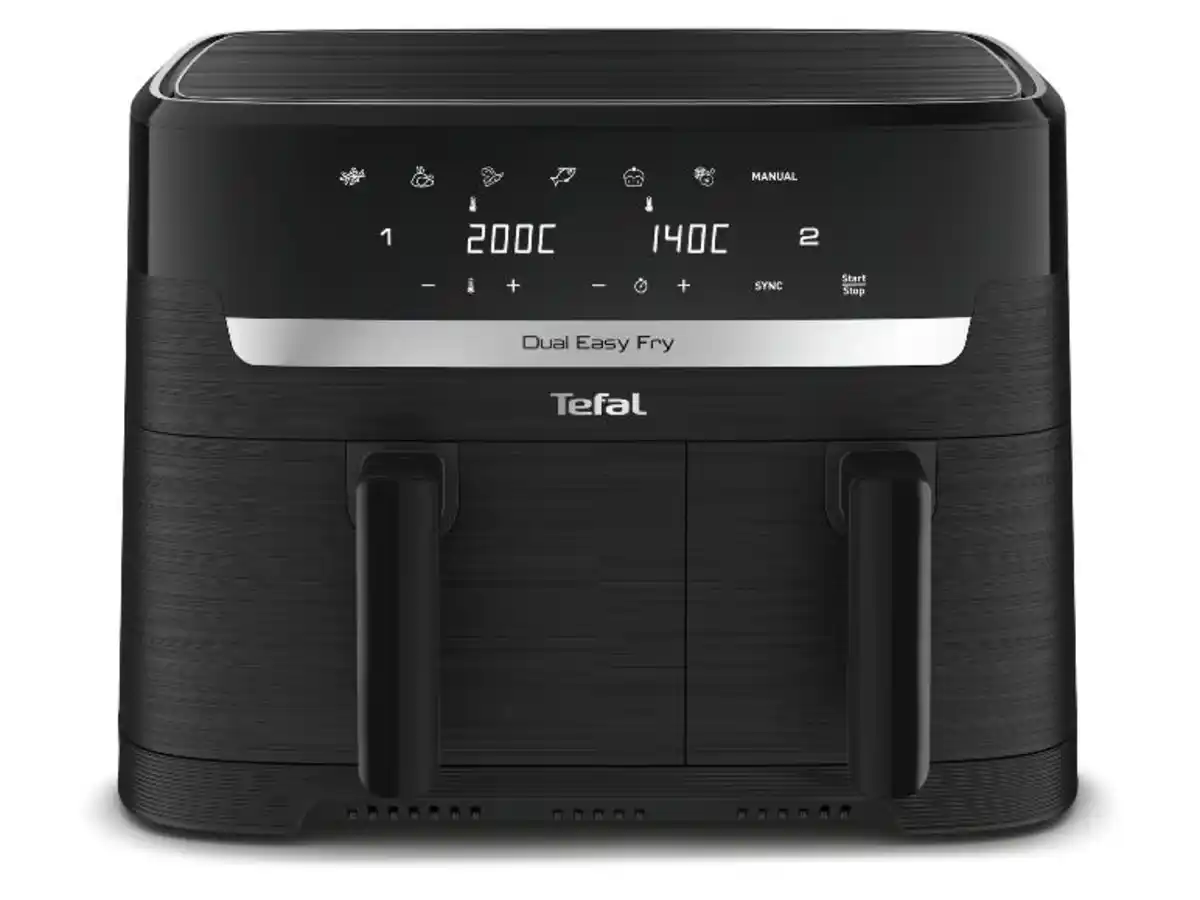 Bild 1 von Tefal Heißluftfritteuse »Dual Easy Fry Essential EY901N», 1x 5,2 l und 1 x 3,1 l