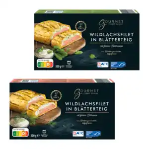GOURMET FINEST CUISINE Wildlachsfilet in Blätterteig 300g