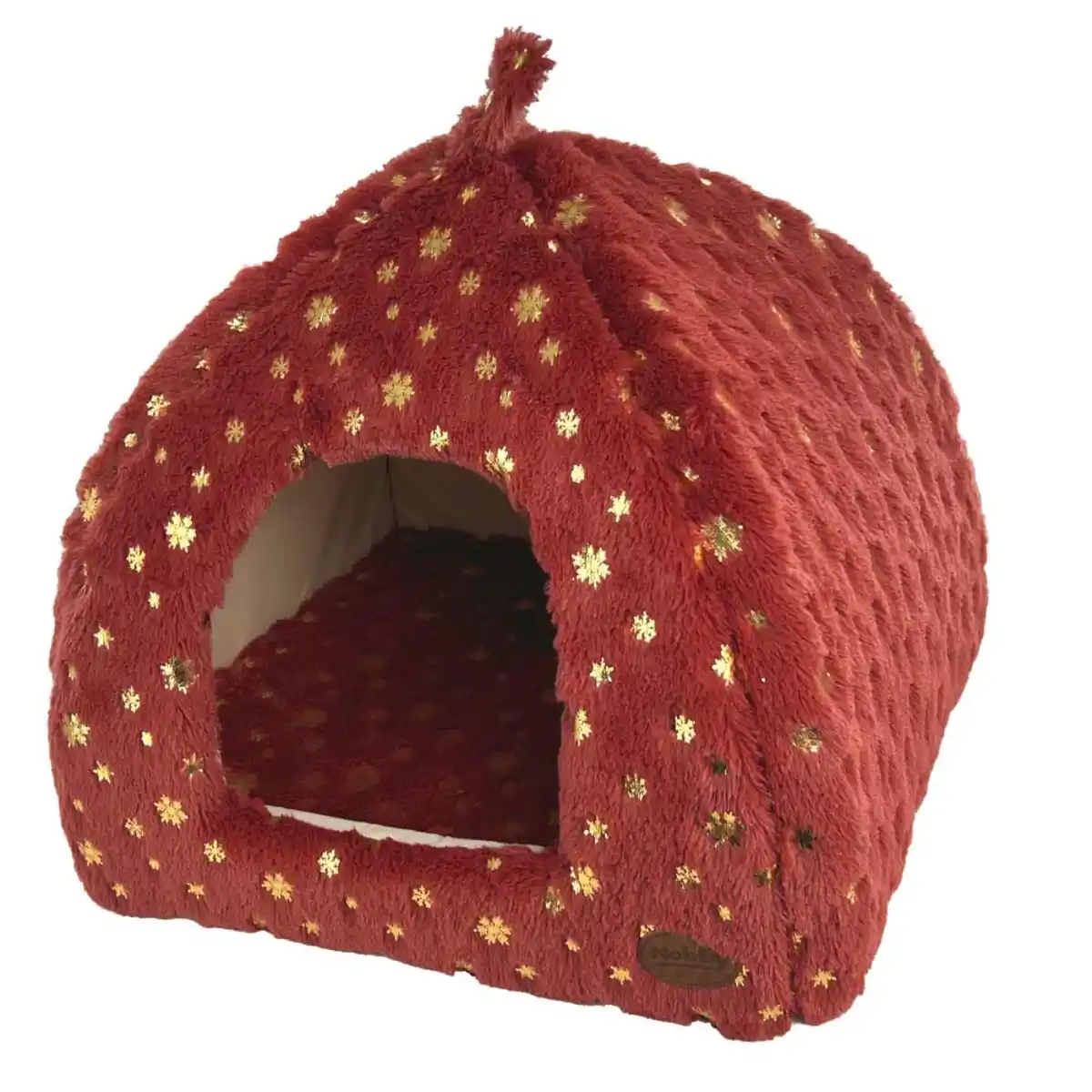 Bild 1 von Nobby Xmas Höhle Snowflake 40 x 40 cm bordeaux