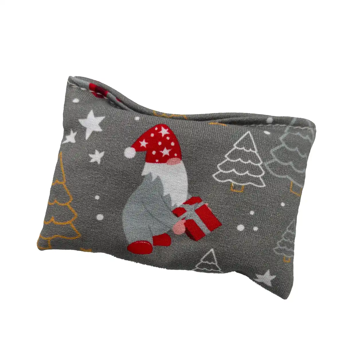 Bild 1 von Aumüller Katzenspielzeug Weihnachten Kissen 10 cm grau rot - 2 Stk.