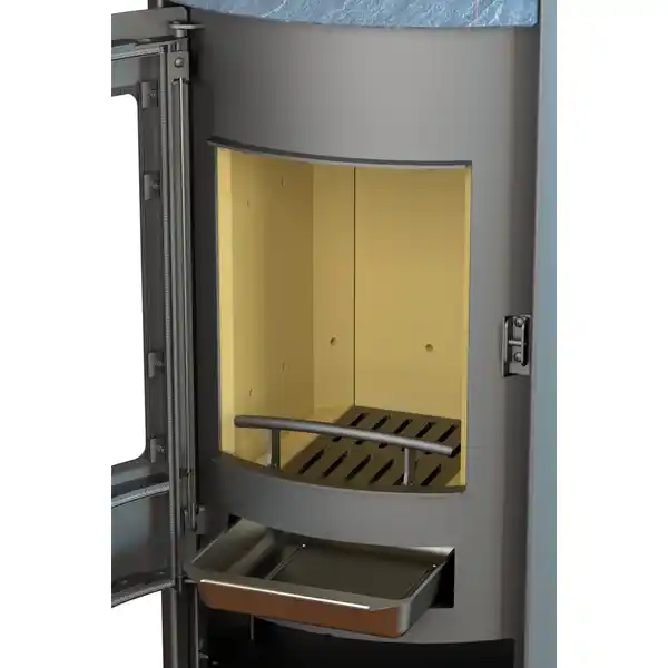 Bild 4 von THERMIA Kaminofen »Magdeburg«, grau, Stahl, 7 kW