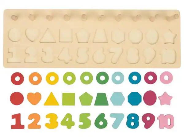 Bild 3 von lupilu® Zählstäbe aus Holz / Magnetisches Labyrinth / Abakus / Rechen-Spielzeug / Logik-Spiel