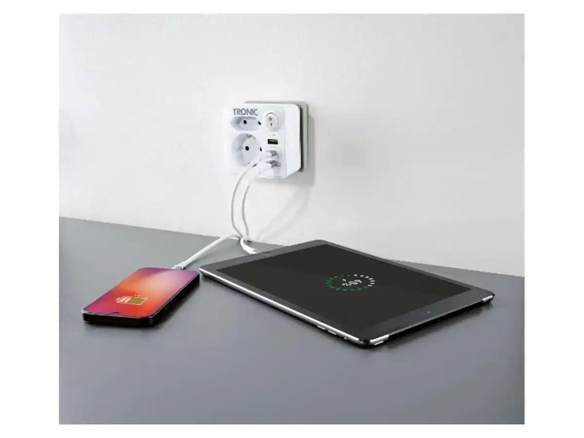 Bild 3 von TRONIC® Mehrfachstecker mit USB A und USB C