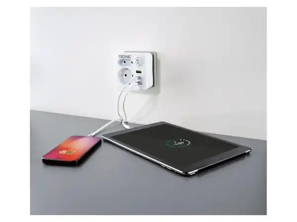 Bild 3 von TRONIC® Mehrfachstecker mit USB A und USB C
