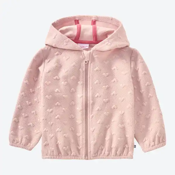 Bild 1 von Baby-Mädchen-Sweatjacke mit Kapuze