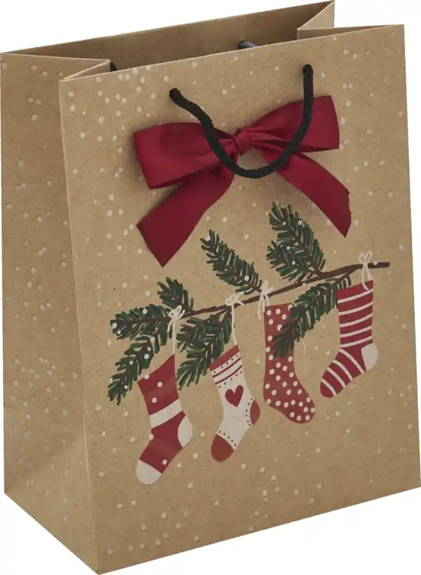 Bild 3 von DEKOWELT Geschenktüte Braunkraft Hotfoil