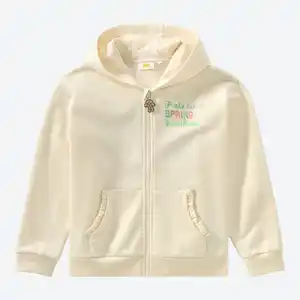 Kinder-Mädchen-Sweatjacke mit Kapuze