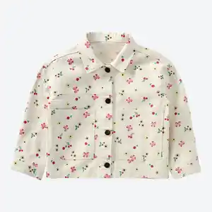 Kinder-Mädchen-Jacke aus Baumwolle