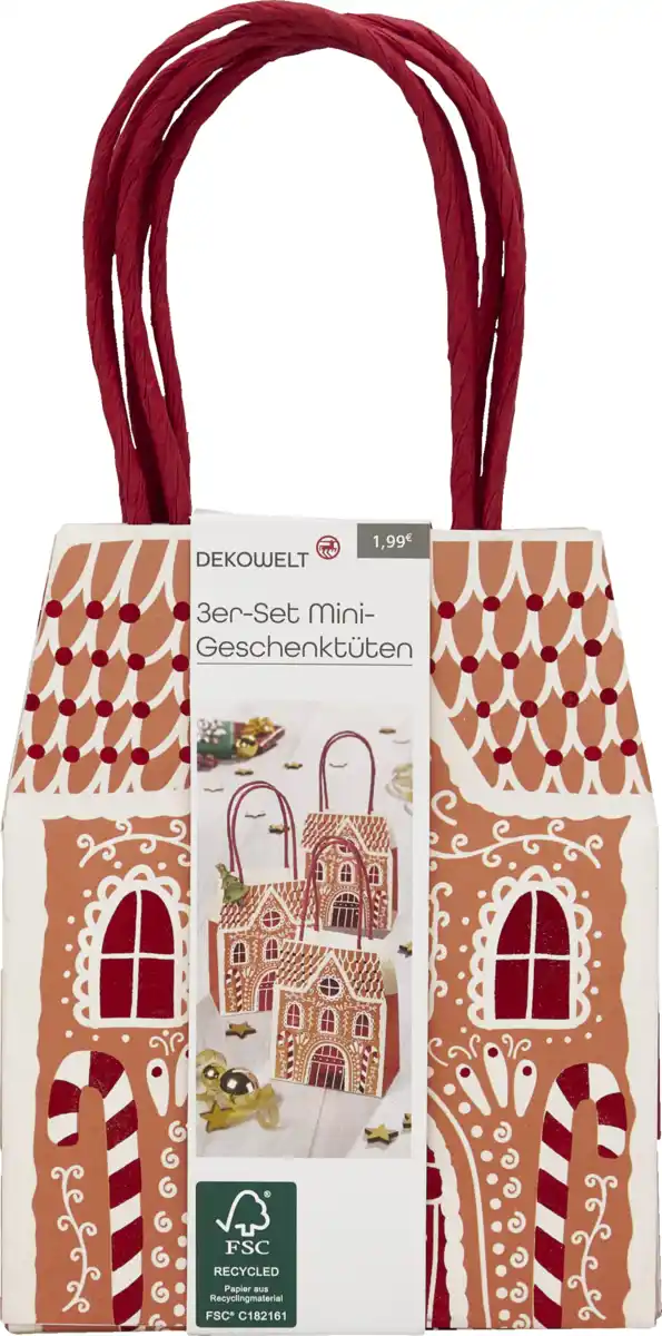 Bild 3 von DEKOWELT EB 3er-Set Minitüten Häuser HW 25