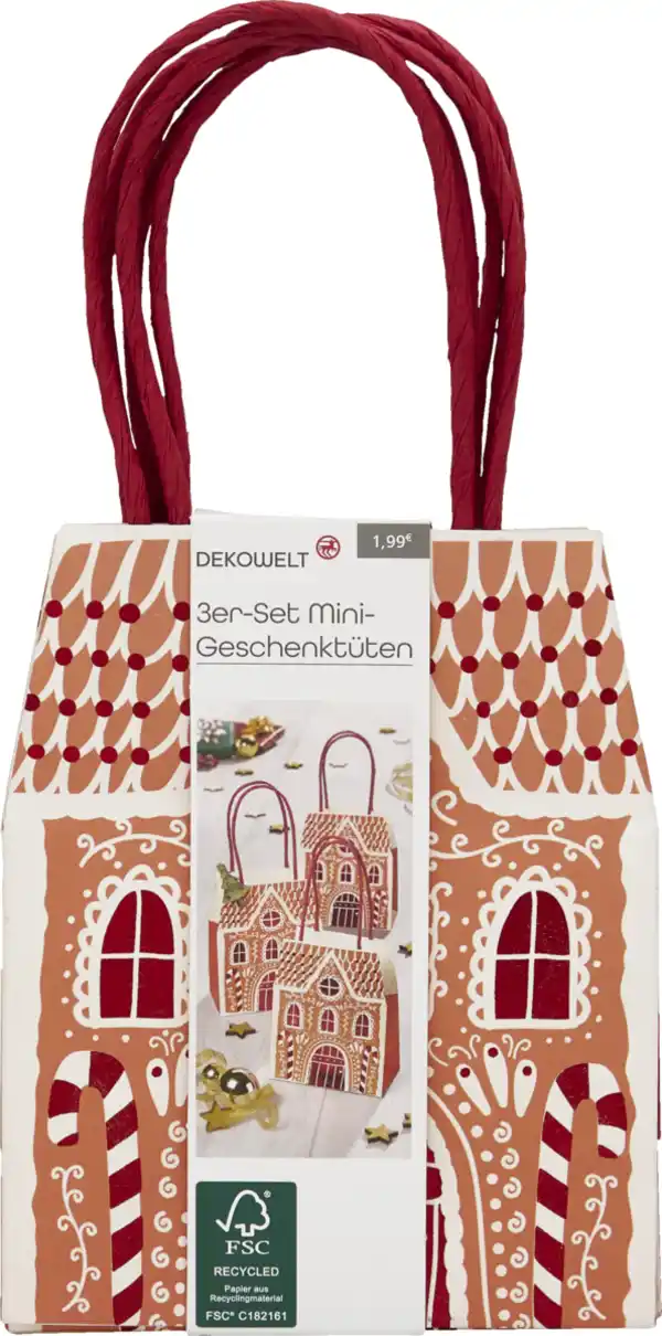 Bild 3 von DEKOWELT EB 3er-Set Minitüten Häuser HW 25