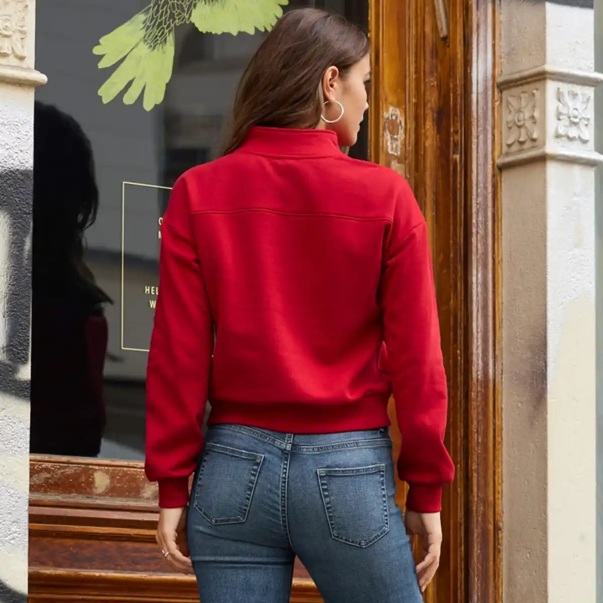 Bild 4 von Damen-Troyer mit Aufdruck