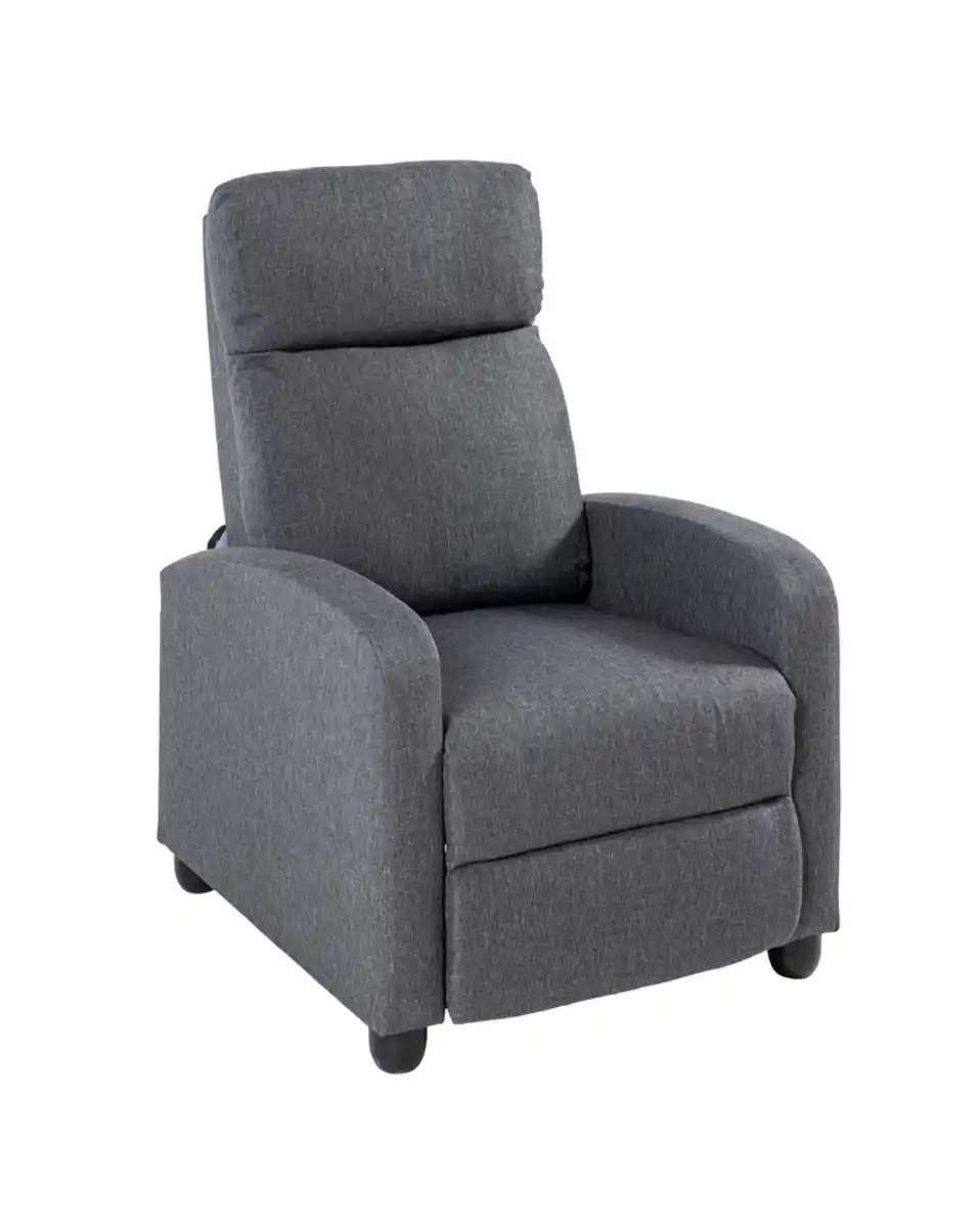 Bild 1 von Verstellbarer Relaxsessel mit Push-Back-Funktion, ca. 68,5 x 86 x 100 cm - Grau