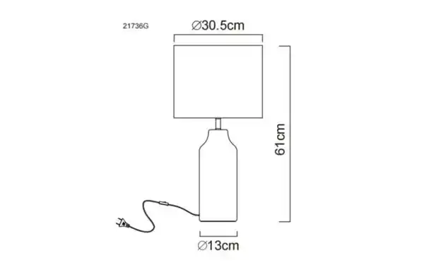 Bild 4 von Tischleuchte Elden, goldfarbig/schwarz