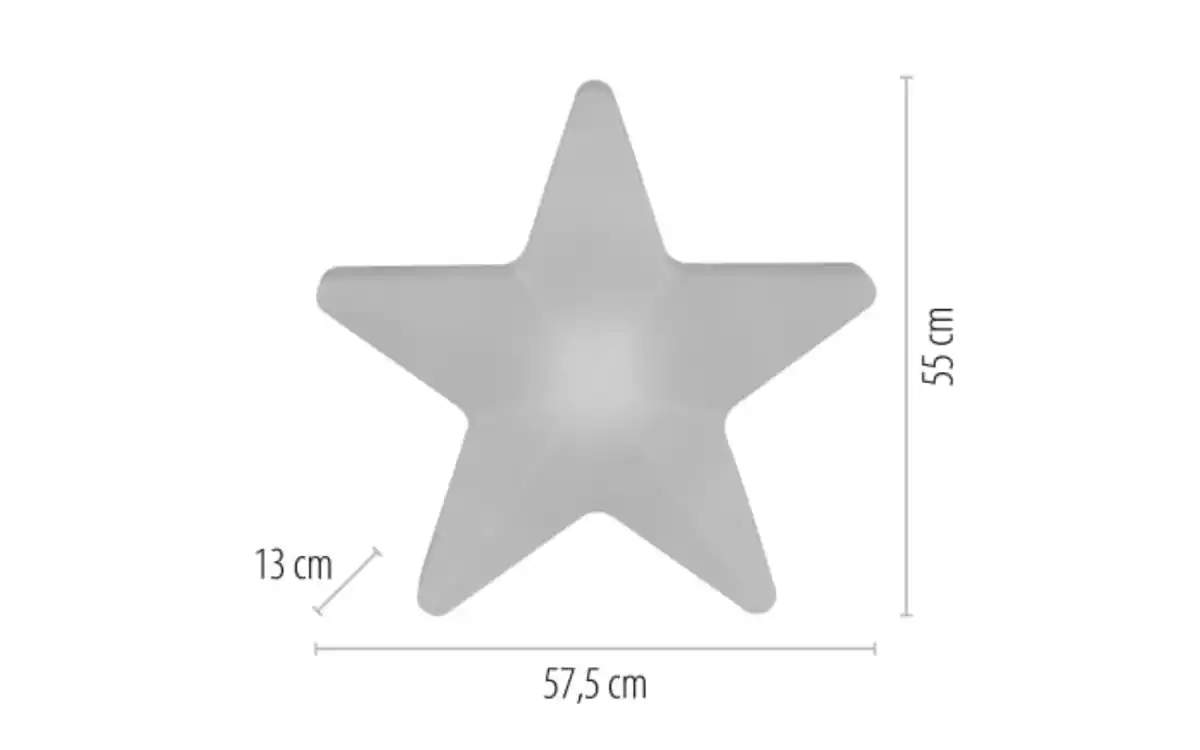 Bild 3 von Akku-Tischleuchte Star, weiß, 55 cm, inkl. RGBW Farbwechsler