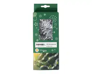 Baumgirlande LED silber