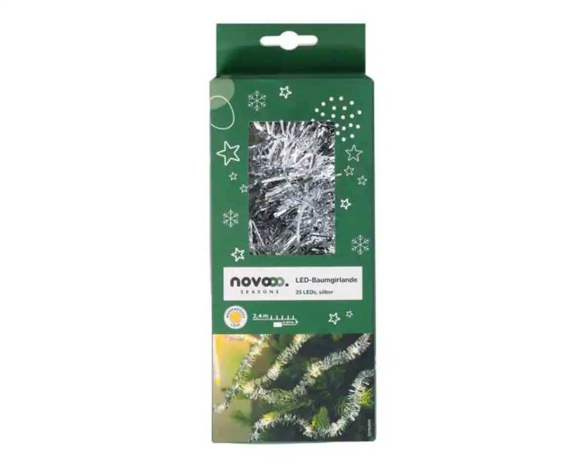Bild 1 von Baumgirlande LED silber