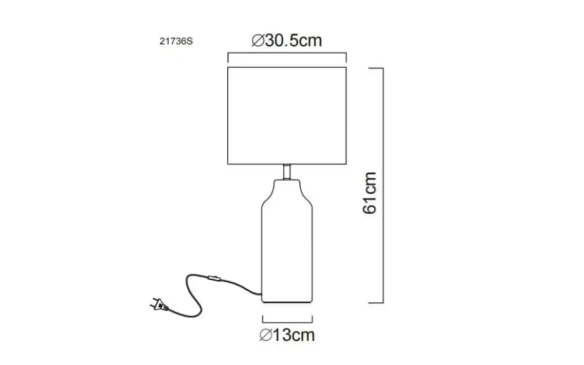 Bild 4 von Tischleuchte Elden, silberfarbig/grau