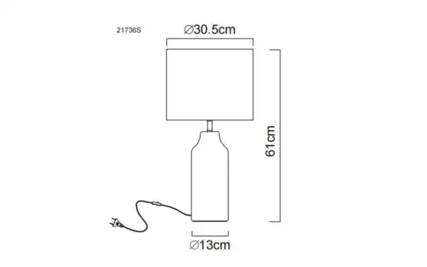 Bild 4 von Tischleuchte Elden, silberfarbig/grau