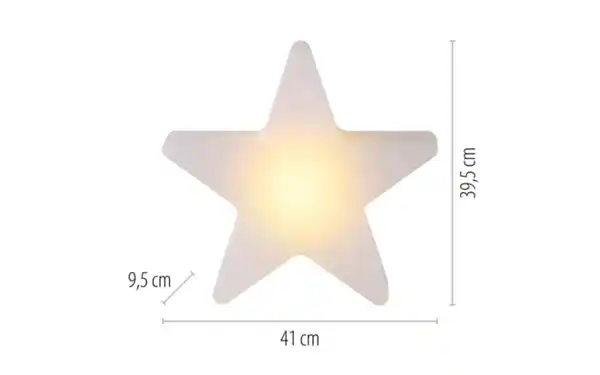 Bild 3 von Akku-Tischleuchte Star, weiß, 39,5 cm, inkl. RGBW Farbwechsler