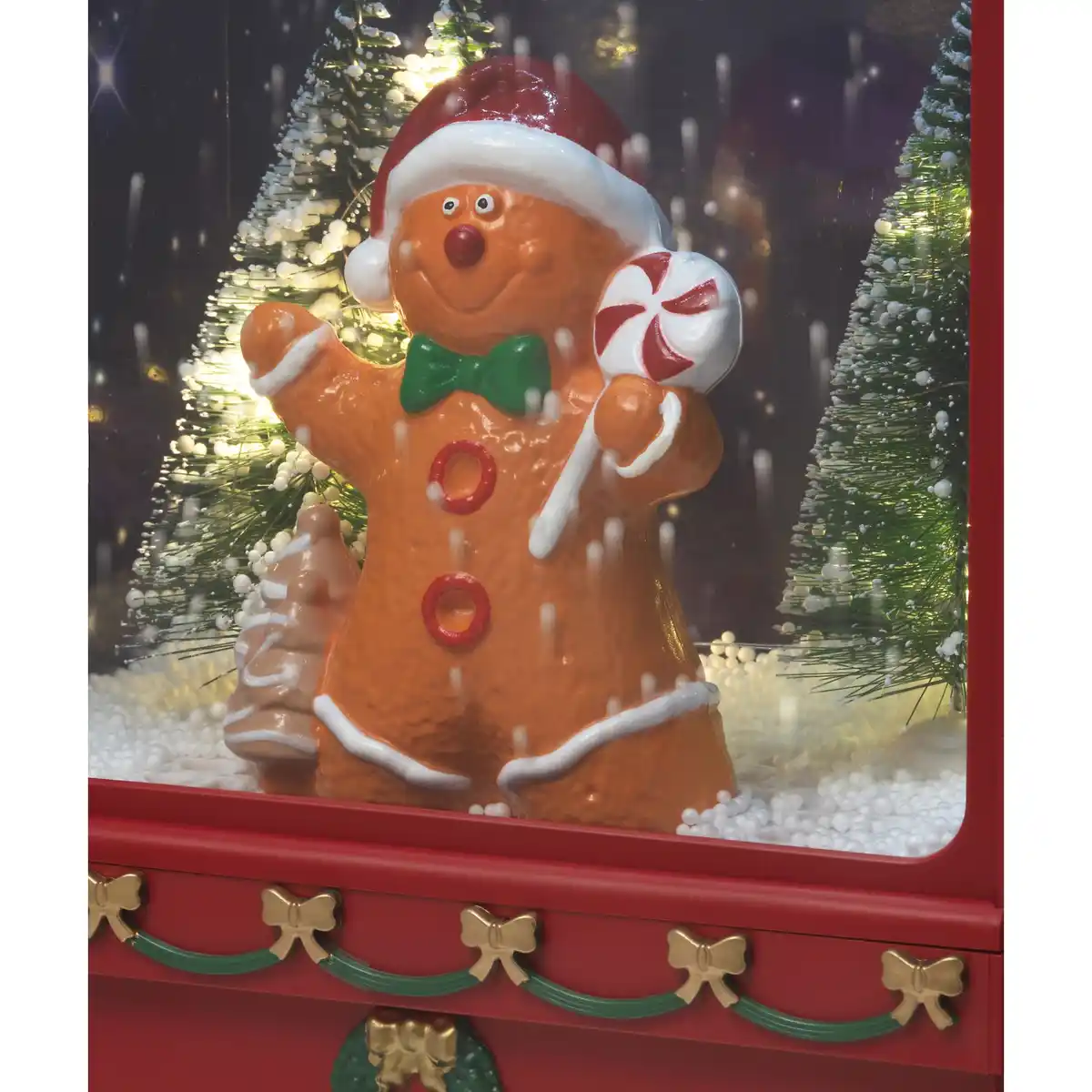 Bild 3 von Spieluhr Briefkasten Lebkuchenmann mit LED-Beleuchtung 23 cm x 14,5 cm x 37 cm