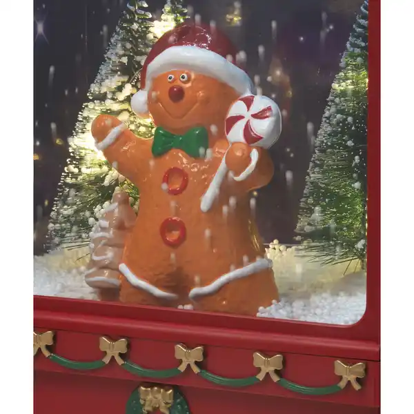 Bild 3 von Spieluhr Briefkasten Lebkuchenmann mit LED-Beleuchtung 23 cm x 14,5 cm x 37 cm
