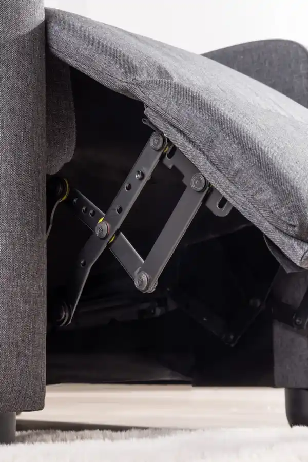 Bild 4 von Verstellbarer Relaxsessel mit Push-Back-Funktion, ca. 68,5 x 86 x 100 cm - Grau