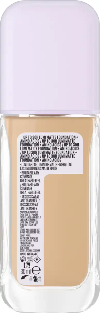 Bild 1 von Maybelline New York Super Stay Lumi Matte Foundation 129 + gratis Pinsel Reinigungspad